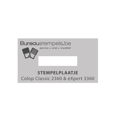 Stempelplaatje Colop 2360 & 3360