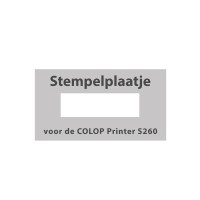 Stempel tekstplaatje Colop Printer S260