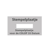 Stempelplaatje Colop Printer 35 met Datum