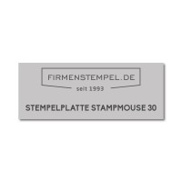 Voorbeeld tekstplaatje Colop Stamp Mouse 30