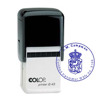Colop Printer Q43 Vertaler blauw