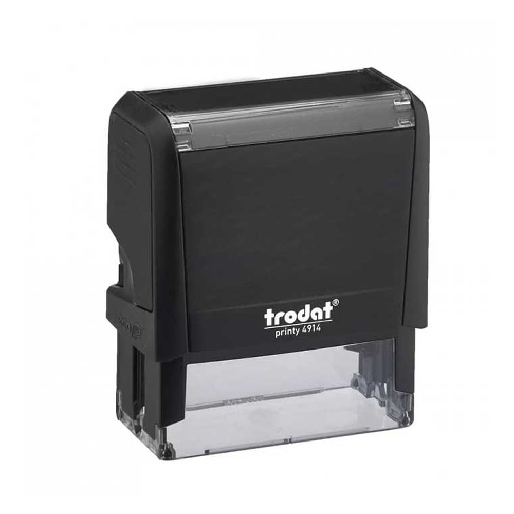 Trodat Printy 4914 zelfinktende stempel. Max 6 regels tekst en/of logo.
