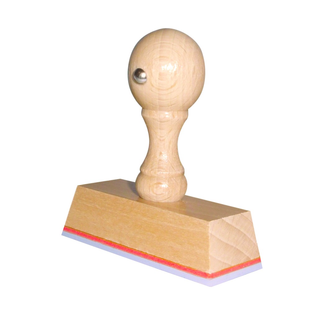 Houten Handstempel 60x25 mm