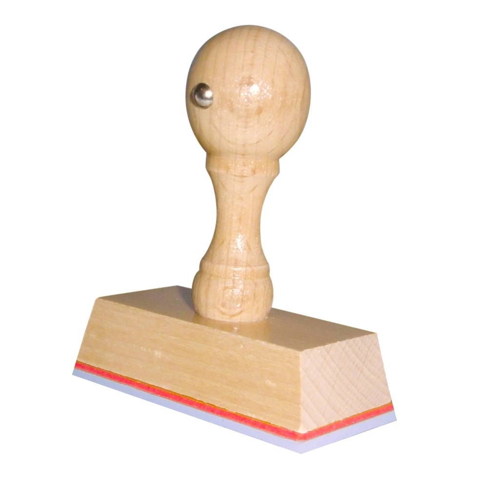 Houten Handstempel 60x30 mm