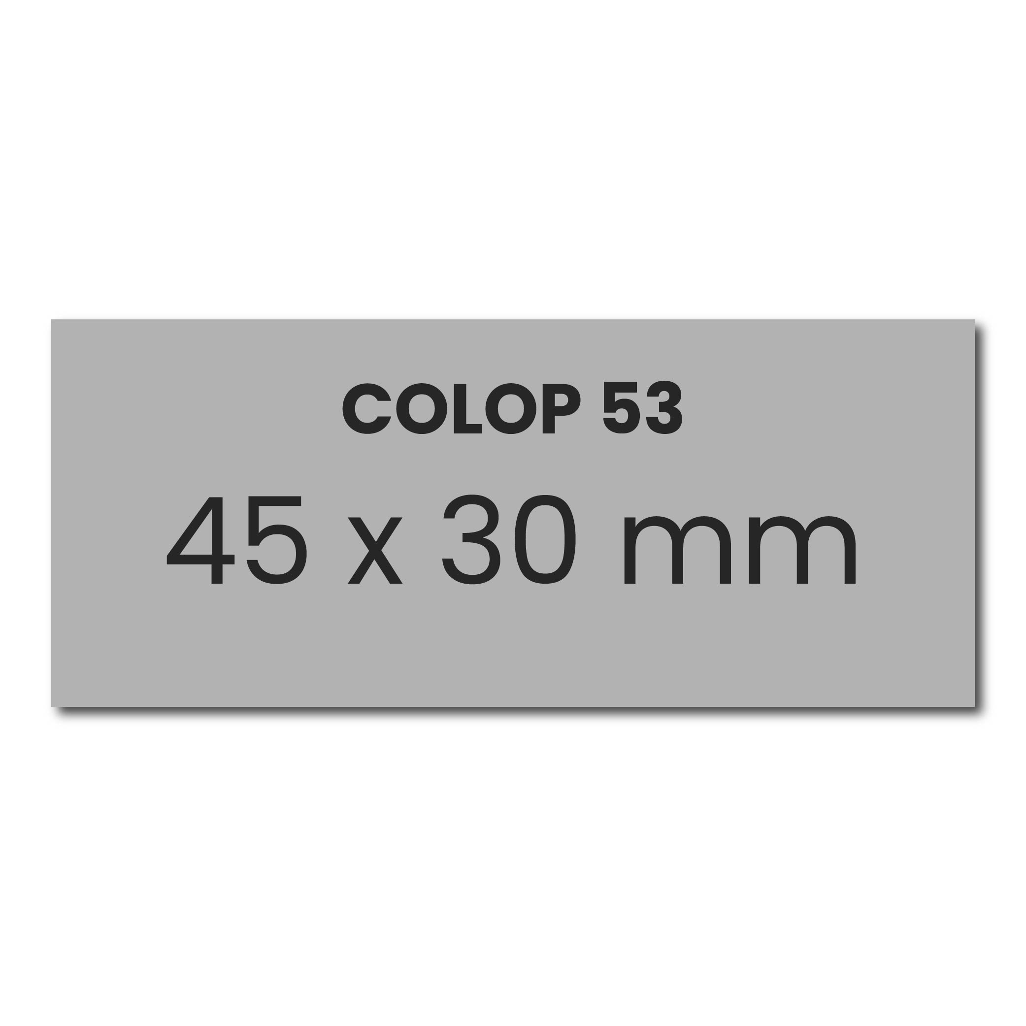 Stempel tekstplaatje Colop Printer 53