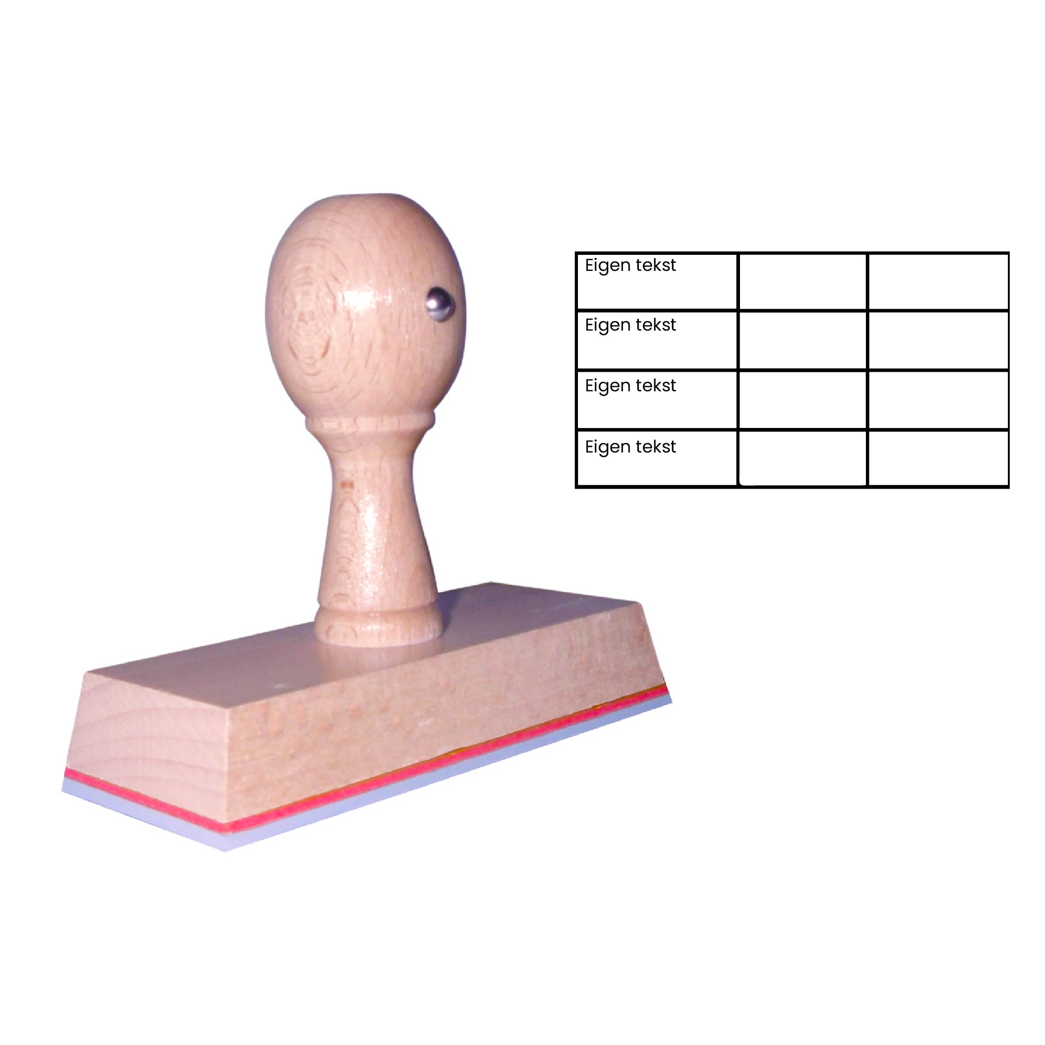 Boekhoudstempel 90x50 mm