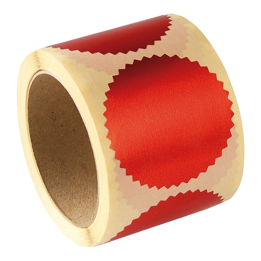 Preegzegel Rood Ø55mm - Bureaustempels.be