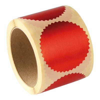 Preegzegel Rood Ø55mm - Bureaustempels.be
