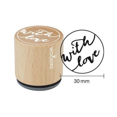 Houten handstempel "Woodies" | With love 1