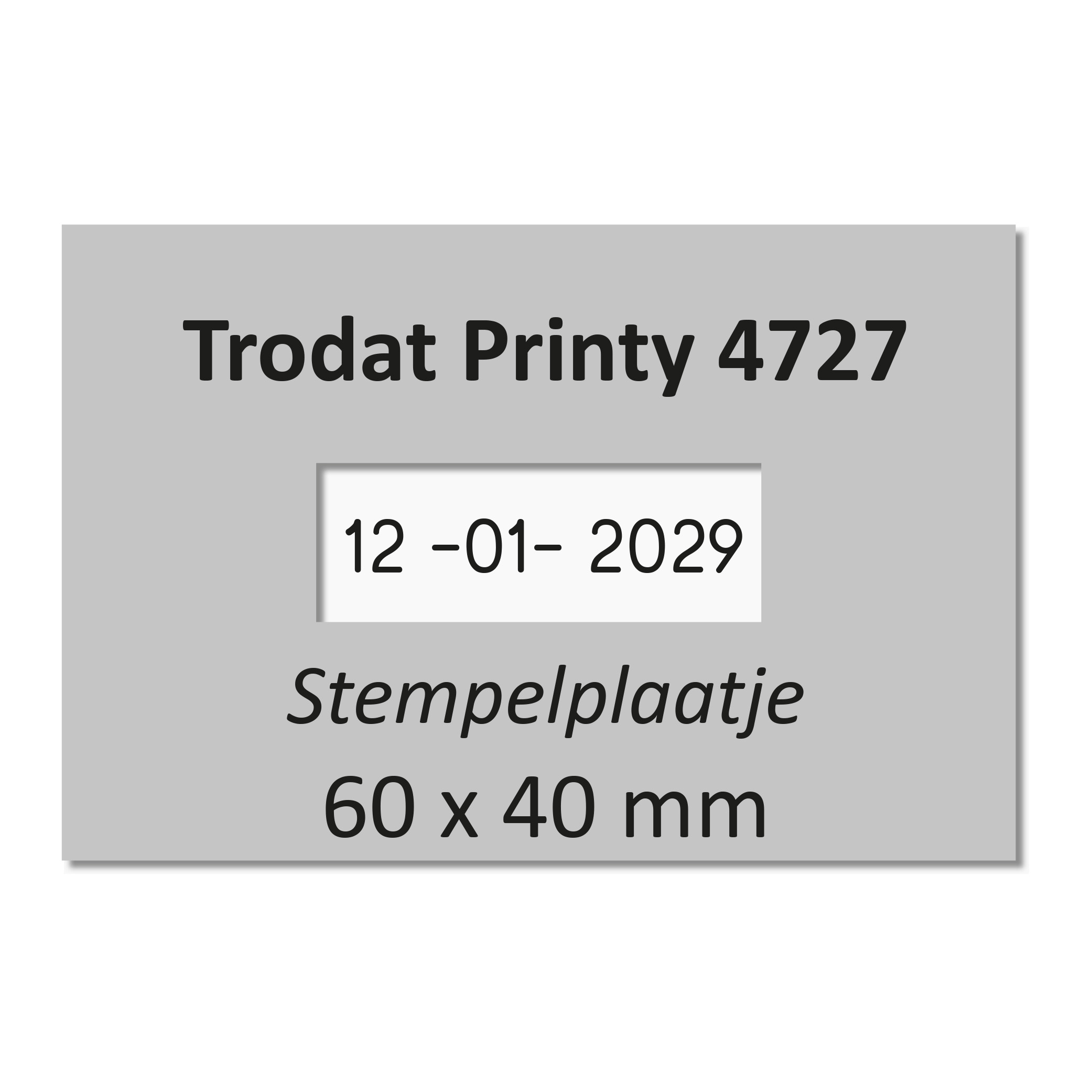 Stempelplaatje Trodat Printy 4727