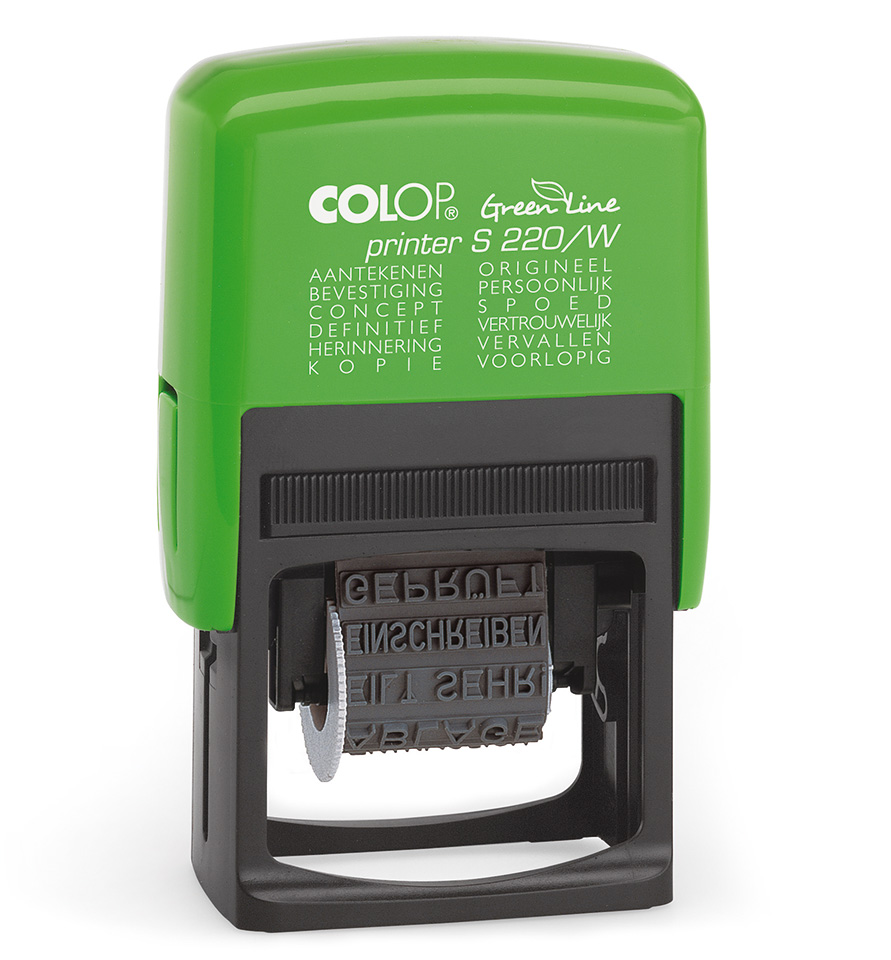 Colop Printer S 220W GREEN LINE Woordstempel | Bureaustempels.be