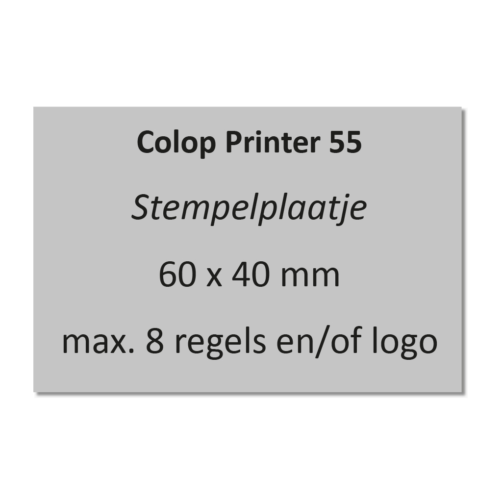 Colop Printer 55 stempelplaatje