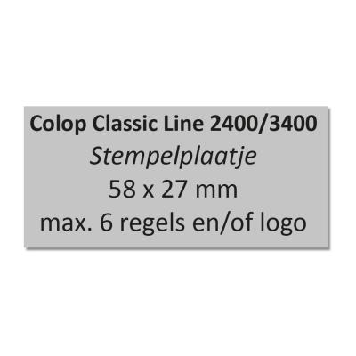 Stempelplaatje Colop 2400 & 3400