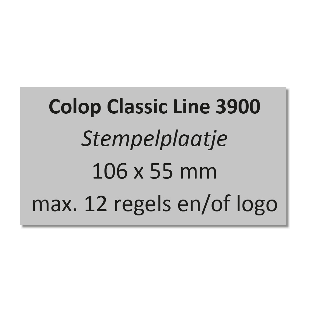 Stempelplaatje Colop eXpert 3900