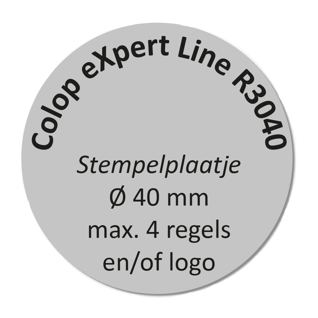 Colop eXpert 3040 Stempelplaat