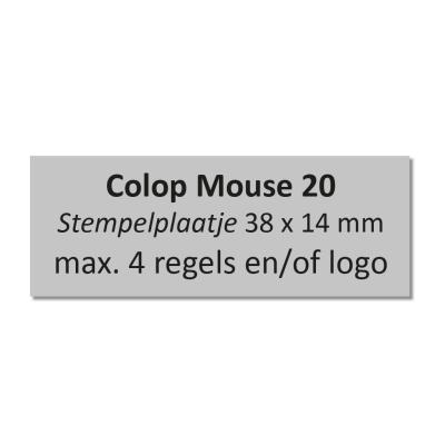Tekstplaatje Colop Stamp Mouse 20
