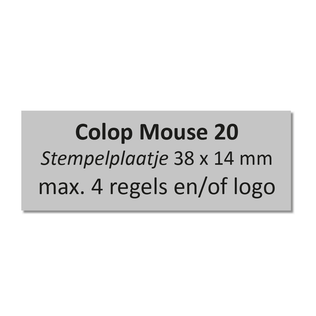 Tekstplaatje Colop Stamp Mouse 20