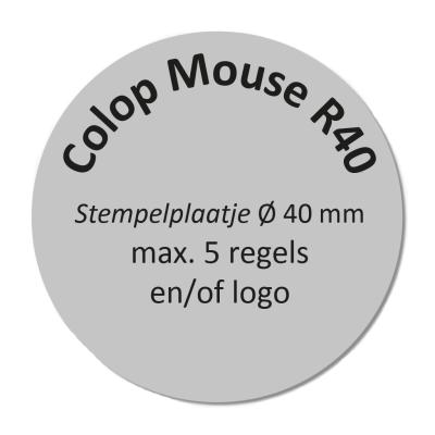 Tekstplaatje Colop Stamp Mouse R40