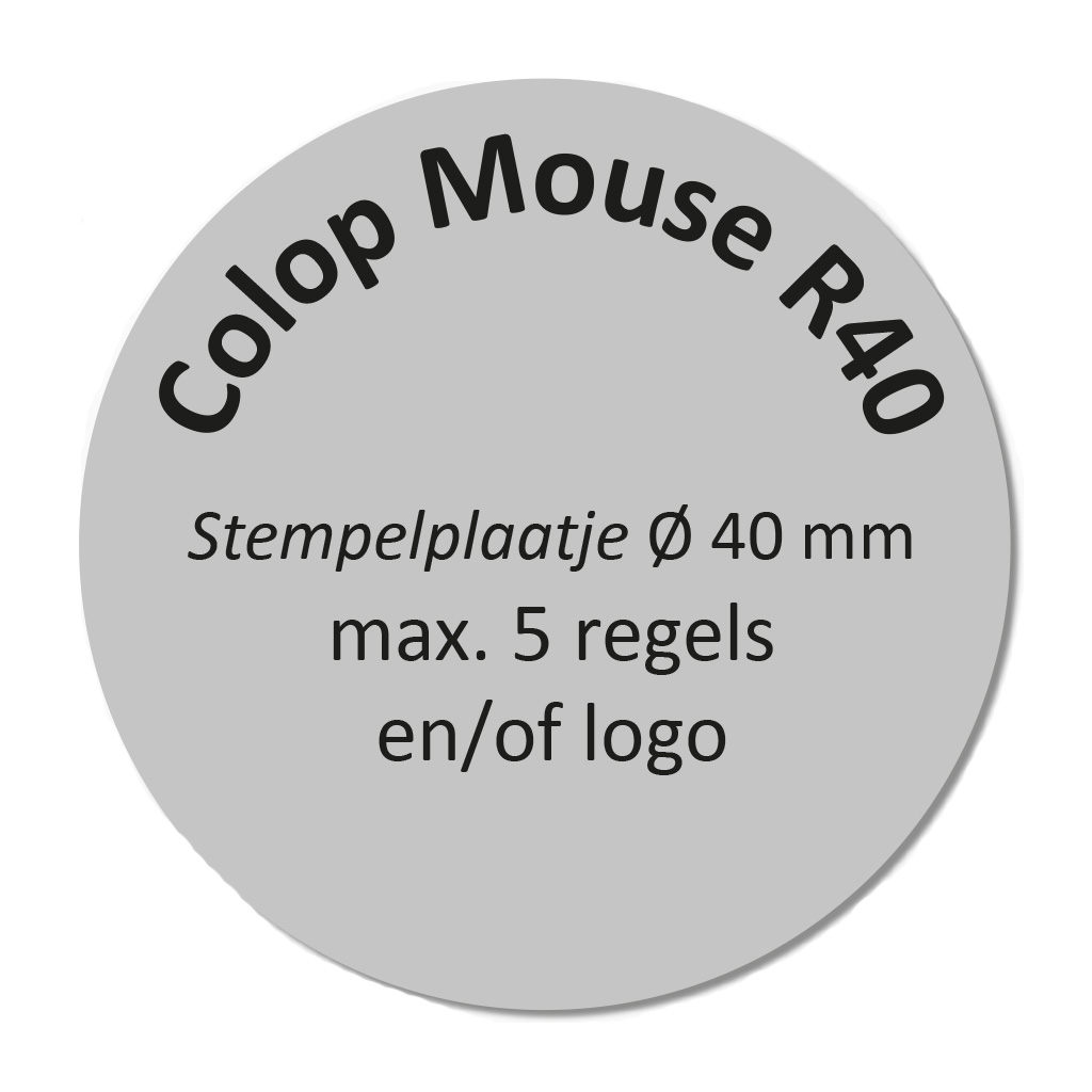 Tekstplaatje Colop Stamp Mouse R40