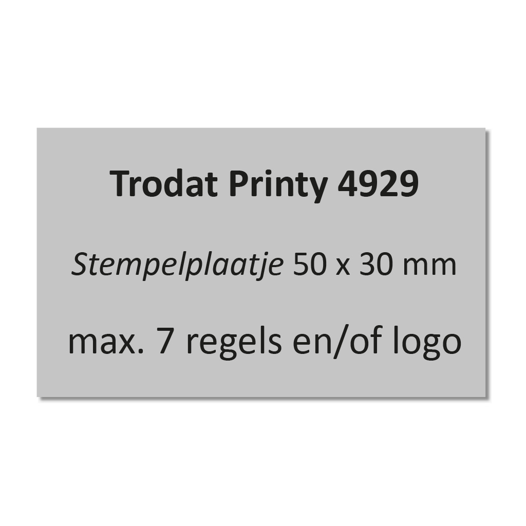 Trodat Printy 4929 Stempelplaatje
