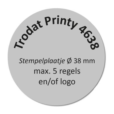 Trodat Printy 4638 Tekstplaatje