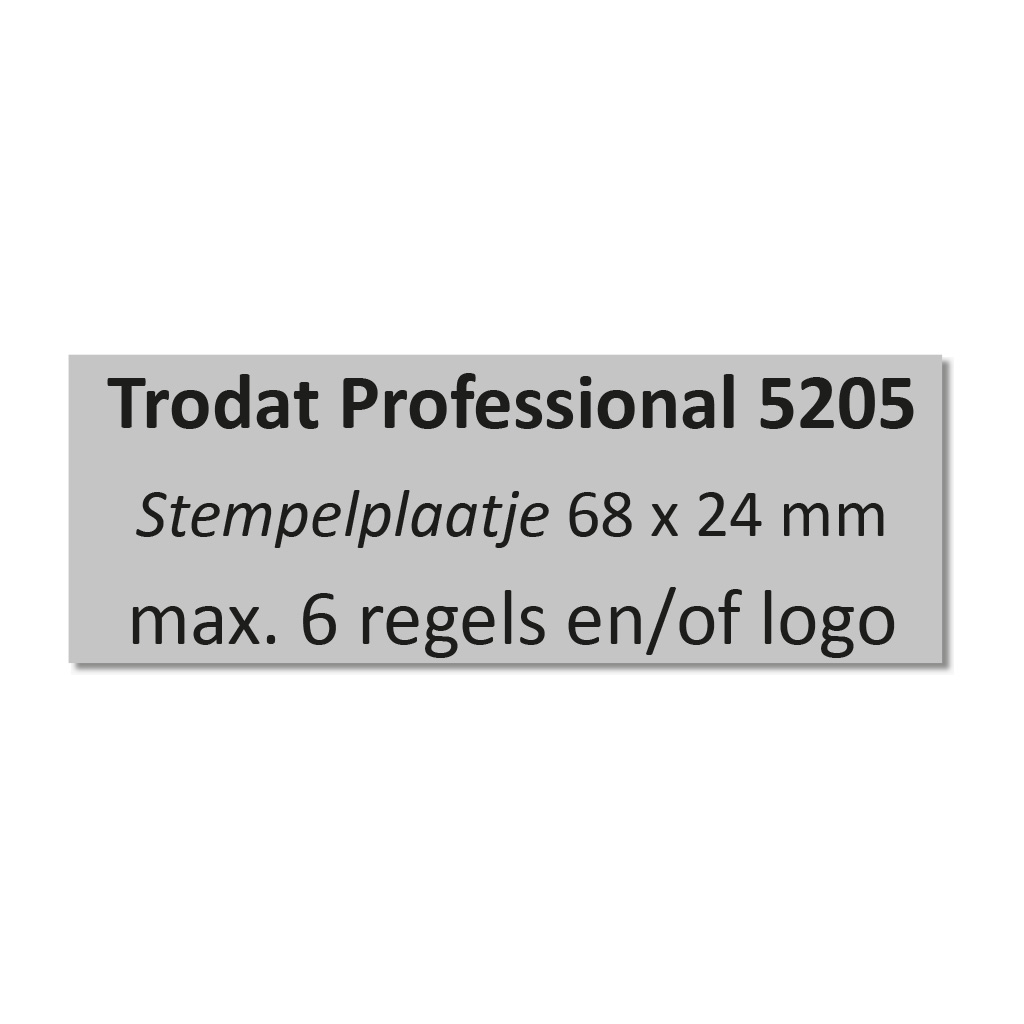 Stempelplaatje Trodat Professional 5205