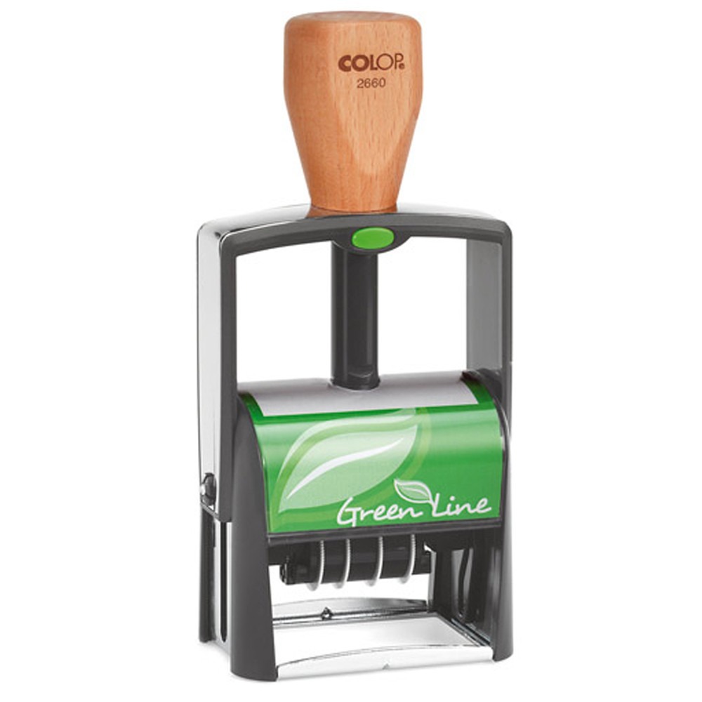 Colop Classic 2660 Green Line datumstempel | Bureaustempels.be