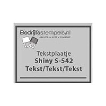Shiny stempelplaatjes | Bureaustempels.be