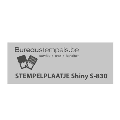 Tekstplaatje Shiny Printer S-830