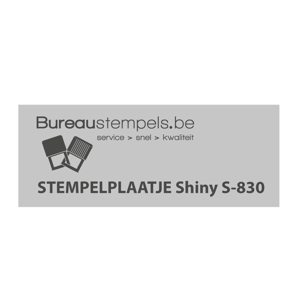 Tekstplaatje Shiny Printer S-830