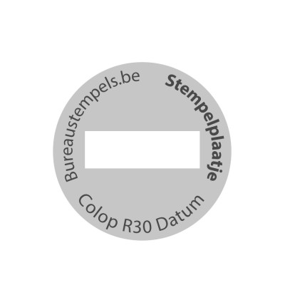 Tekstplaatjes Colop Printer R30 datumstempel | Bureaustempels.be