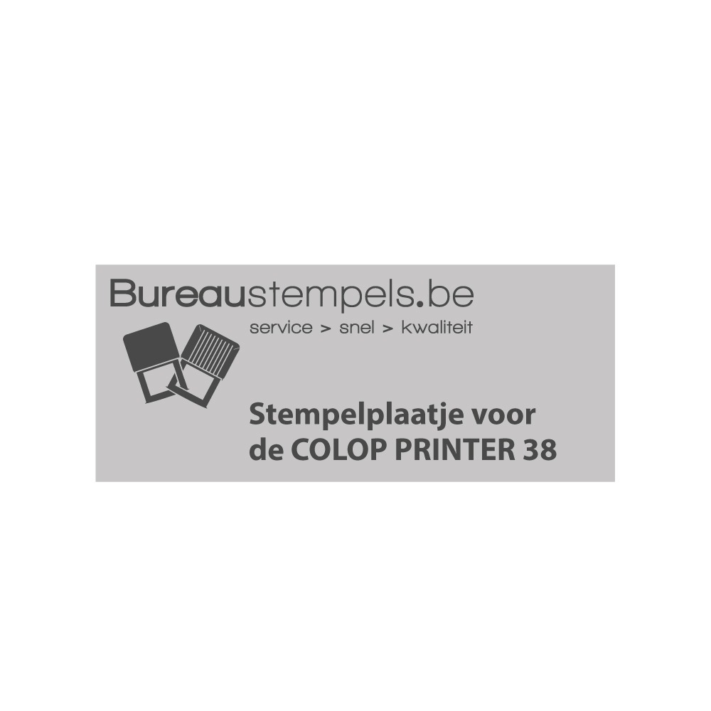 Tekstplaatje Colop Printer 38 | Bureaustempels.be
