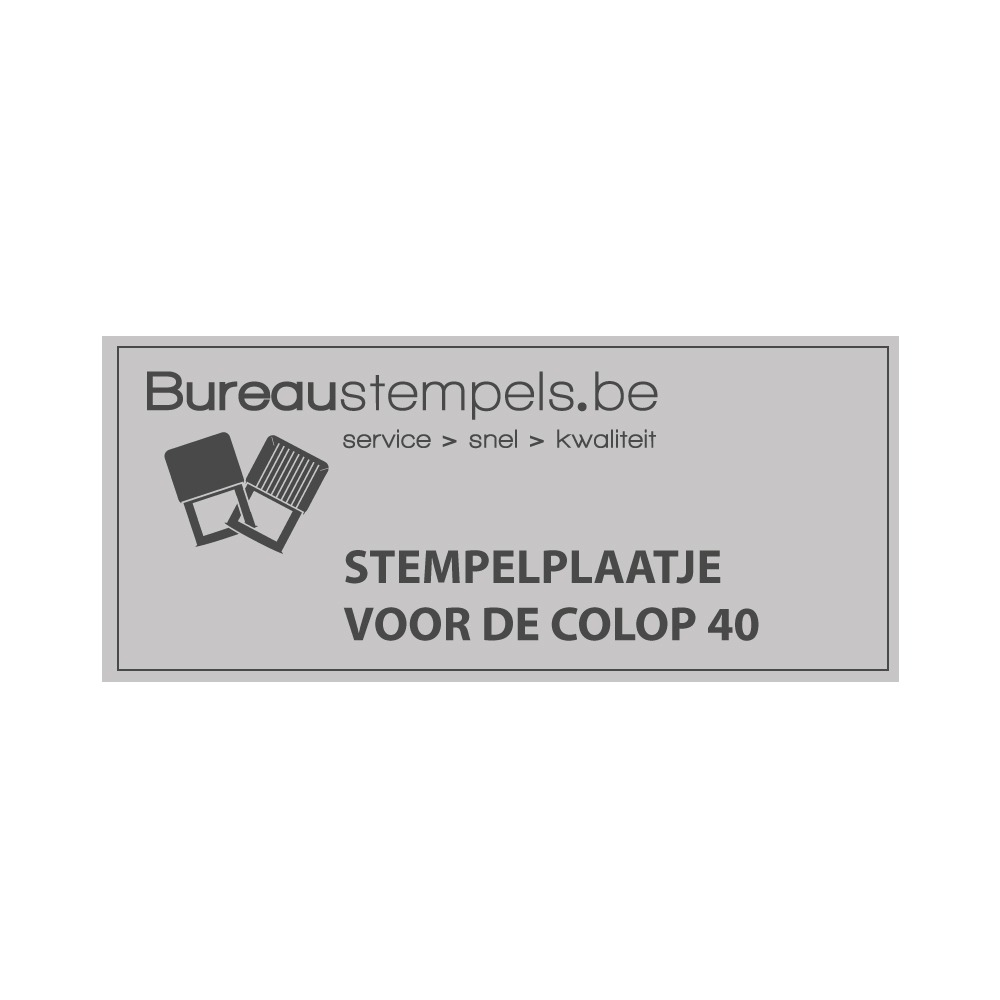 Stempelplaatje Colop Printer 40  | Bureaustempels.be