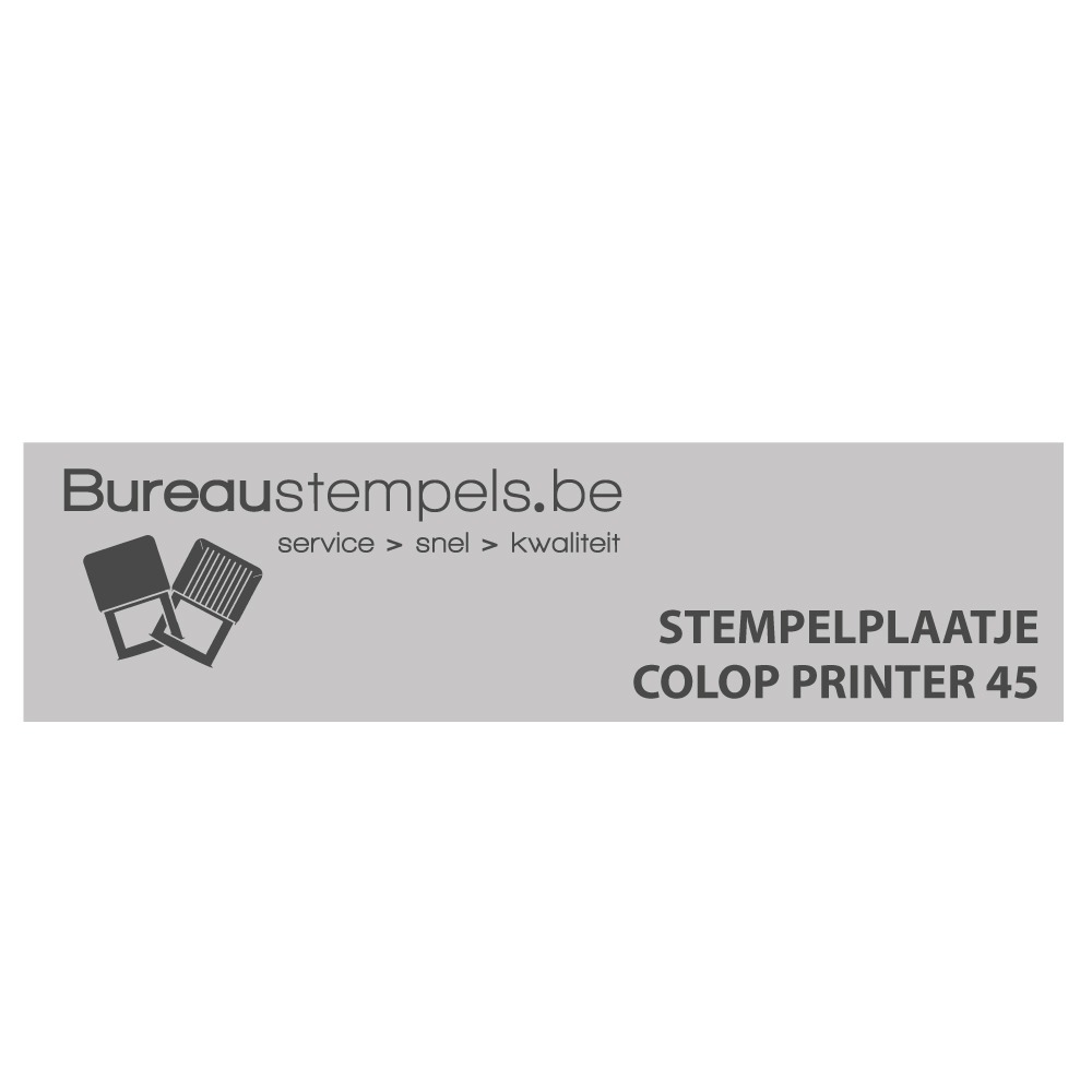 Stempelplaatje Colop Printer 45 | Bureaustempel.be