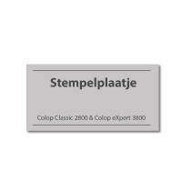 Stempelplaatje Colop 2800 & 3800